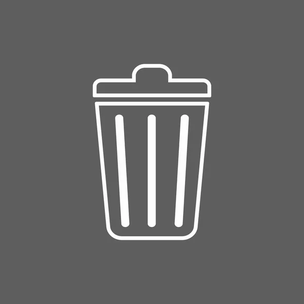 Icono de basura — Vector de stock