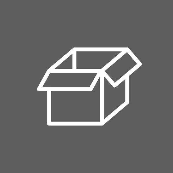 Icono de caja — Vector de stock