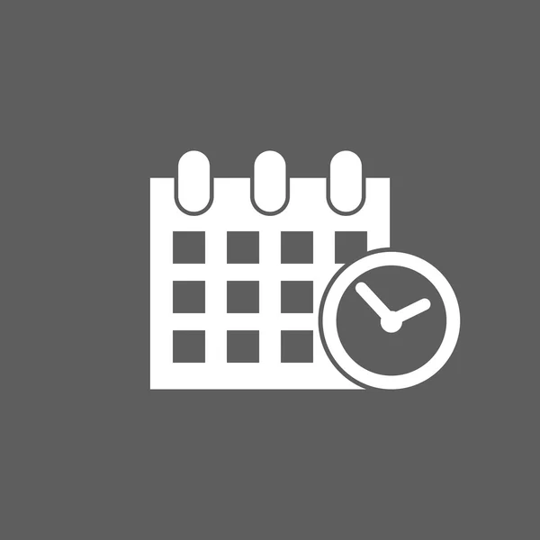 Calendar & clock icon — Stock Vector