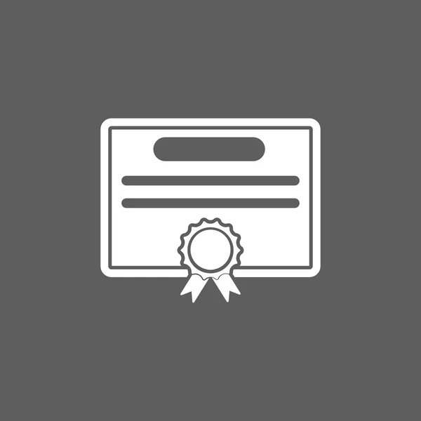 Certificaatpictogram — Stockvector