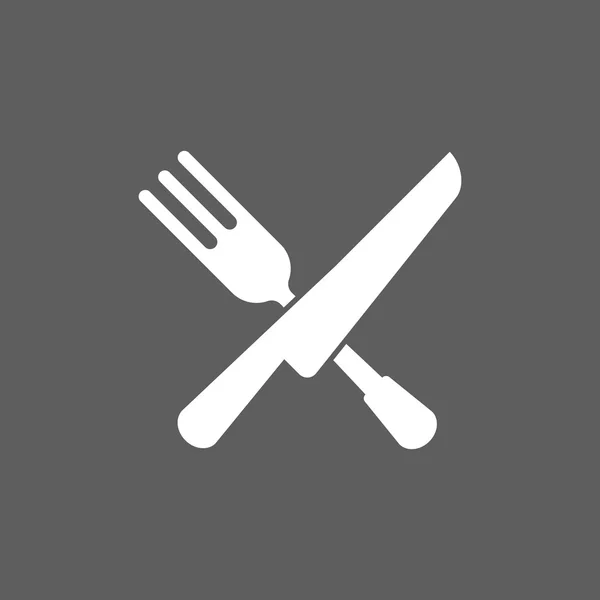 Tenedor cuchillo icono — Vector de stock