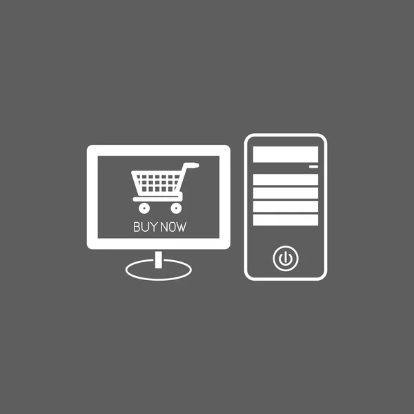 Icono de E-shopping — Vector de stock