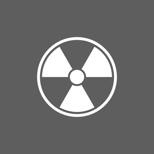 Radioactieve sign pictogram — Stockvector