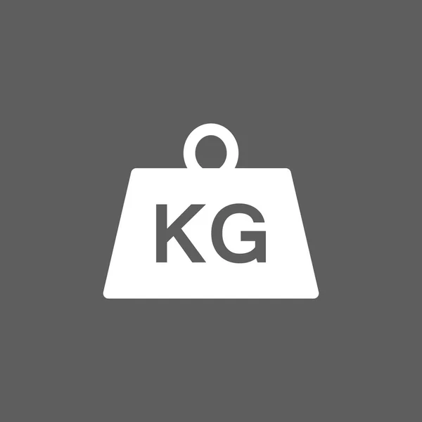 Gewicht Kilogramm Symbol — Stockvektor