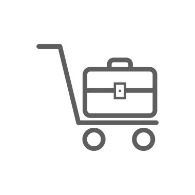 Bagaj arabası simgesini