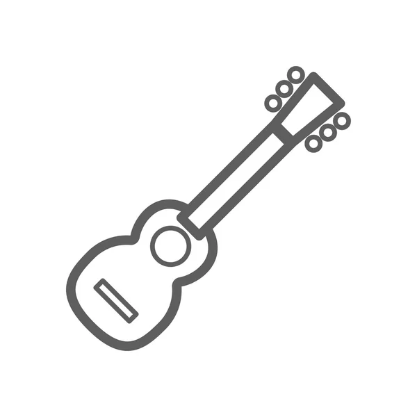 Icono de guitarra acústica — Vector de stock