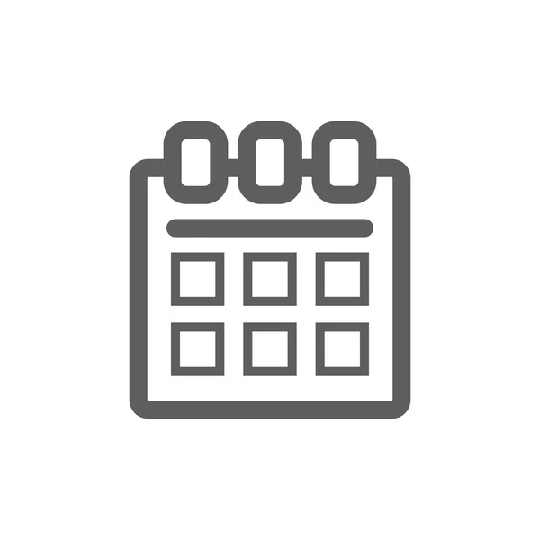 Icône du calendrier — Image vectorielle