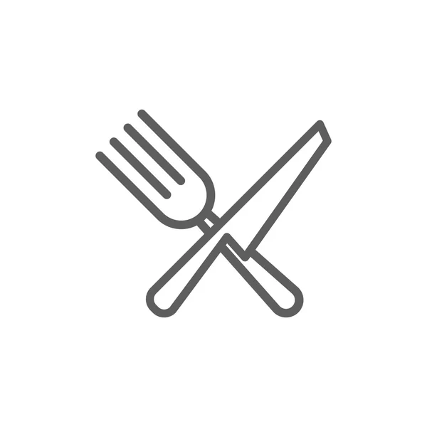Icona coltello forchetta — Vettoriale Stock