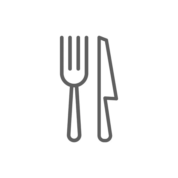 Icône couteau fourchette — Image vectorielle