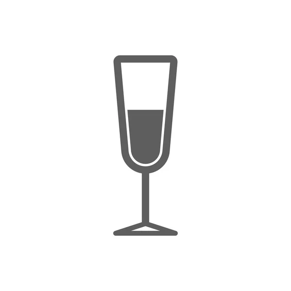 Glas-Ikone trinken — Stockvektor