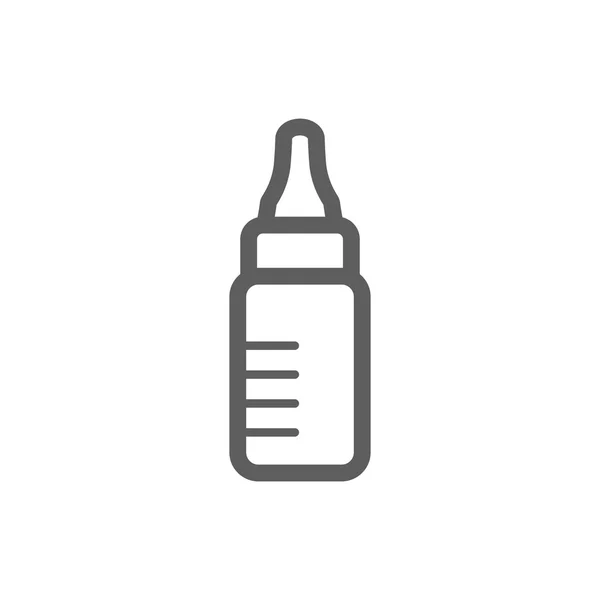 Flaska mjölk ikonen — Stock vektor