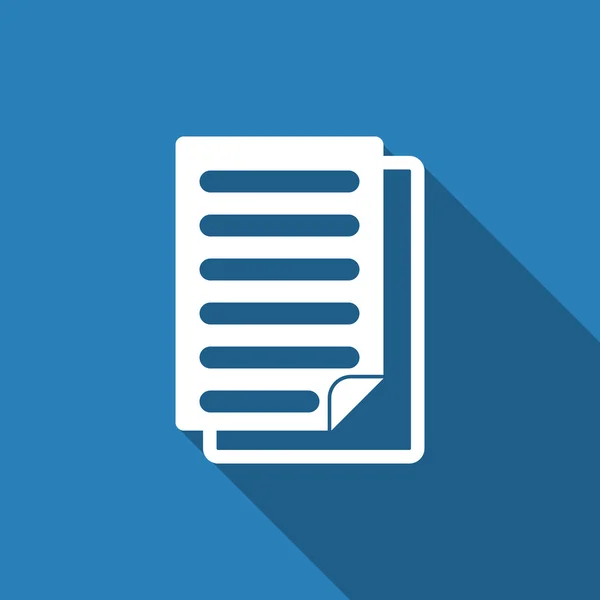 Documento icono — Vector de stock