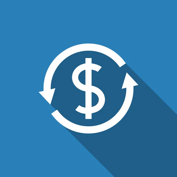 Icono de conversión de dinero — Vector de stock