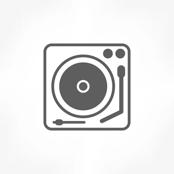 Icono de tocadiscos — Vector de stock