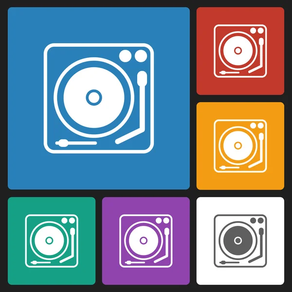 Turntable icon — Stock Vector