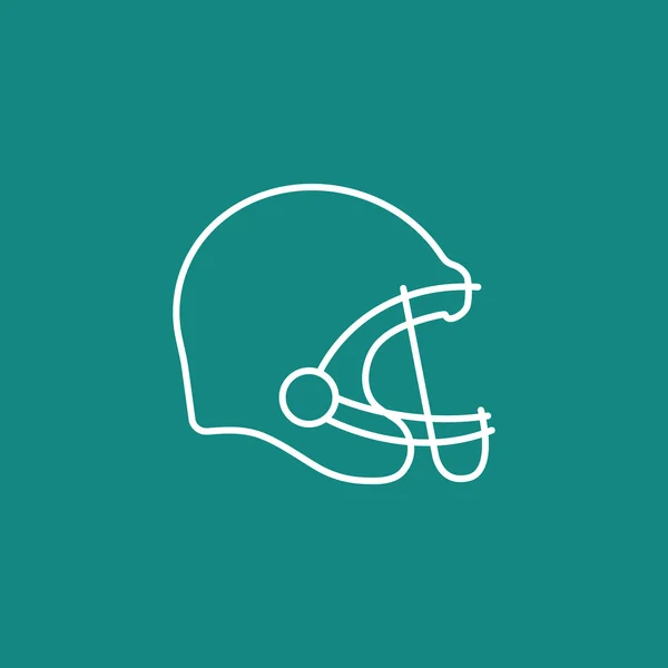 American football helmet icon — Stock Vector