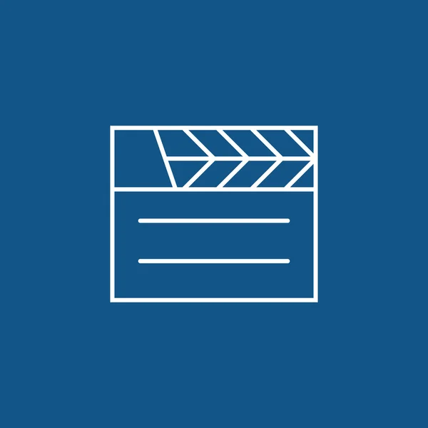 Film slate icon — Stock Vector