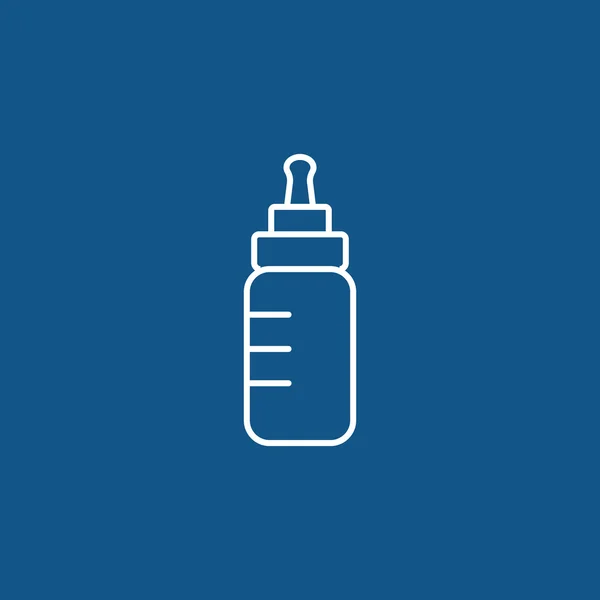 Fles melk pictogram — Stockvector