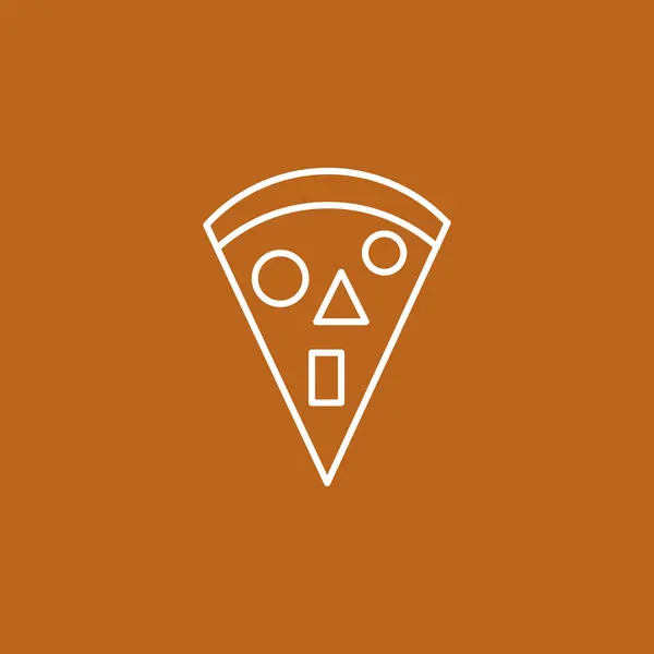 Icona della pizza — Vettoriale Stock