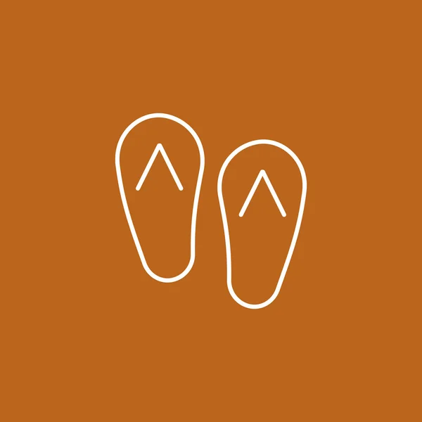 Sandalen-Symbol — Stockvektor