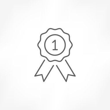 rozet numarası 1 simgesi