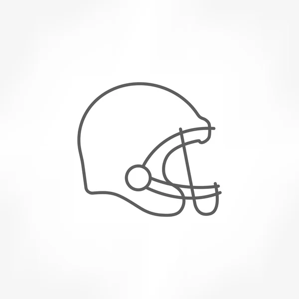 Icono del casco de fútbol americano — Vector de stock