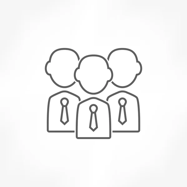 Businessman team icon — Stock Vector
