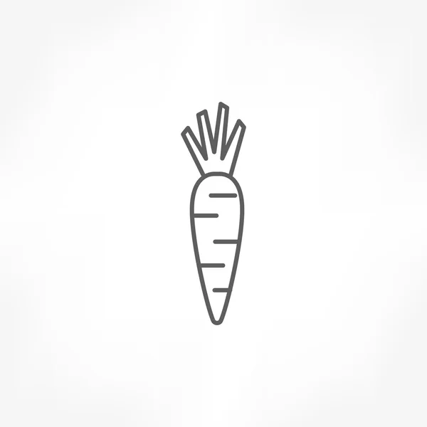 胡萝卜图标 — 图库矢量图片