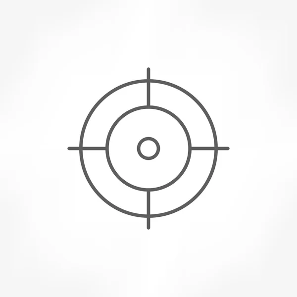 Crosshairs icono — Vector de stock