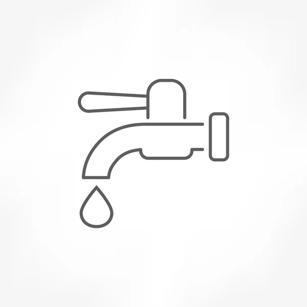 Icona del rubinetto — Vettoriale Stock