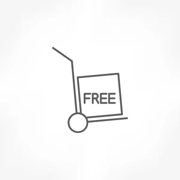 Значок бесплатной доставки — стоковый вектор