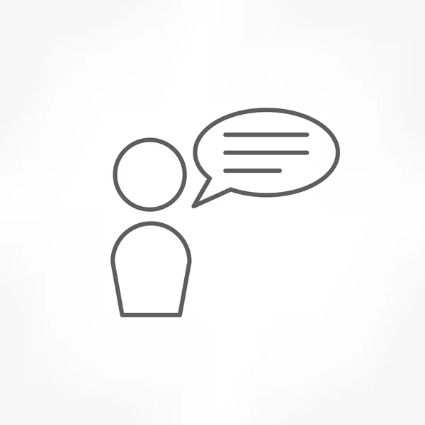 Icono de conversación — Vector de stock