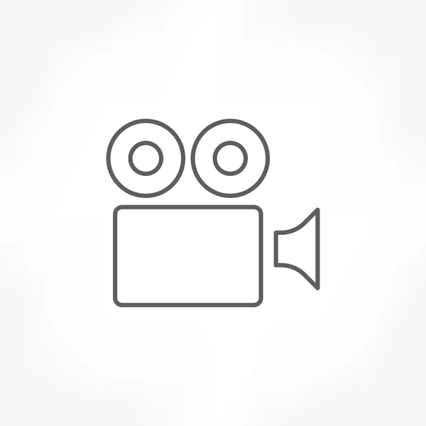 Ikona filmové kamery — Stockový vektor