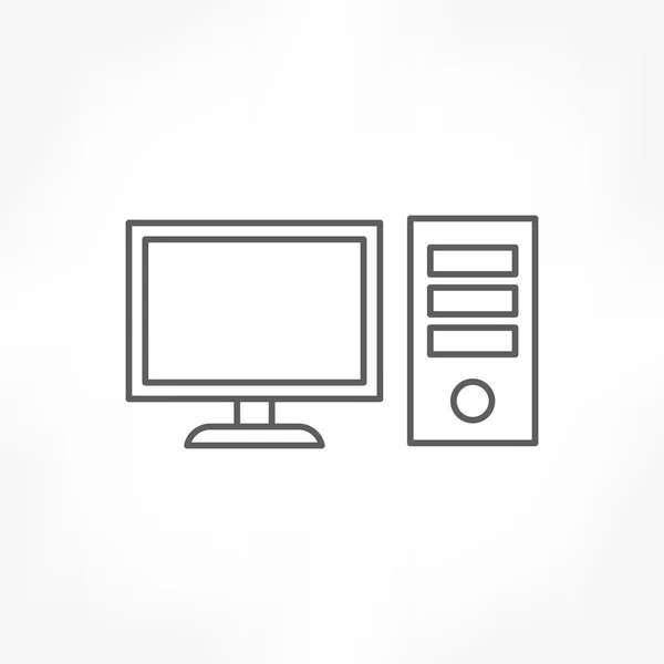 Computer desktop icon — Stock Vector
