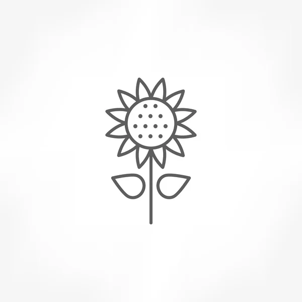 Icona del fiore del sole — Vettoriale Stock