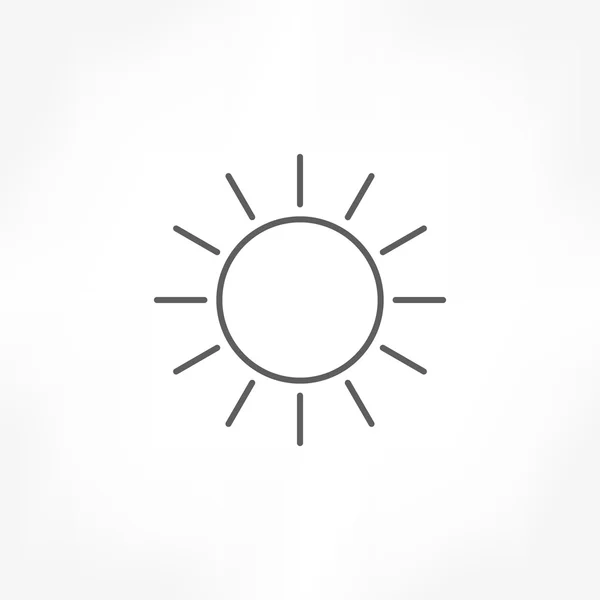 Pictogram sun — Stockvector