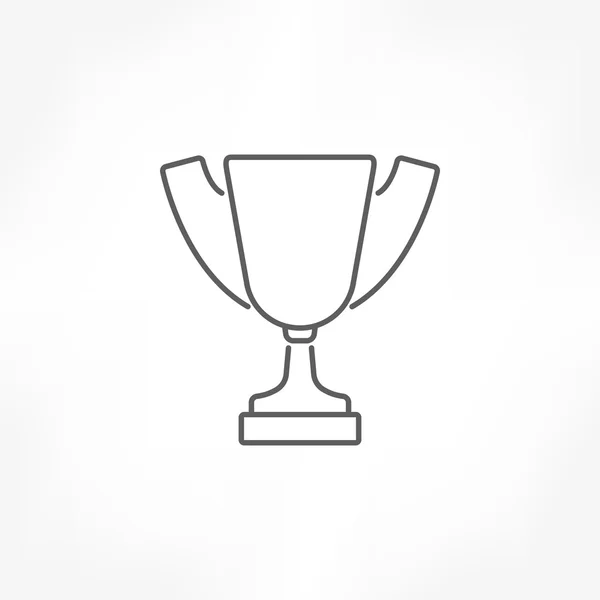 Trophée tasse icône — Image vectorielle