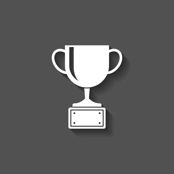 Trofeo taza icono — Vector de stock