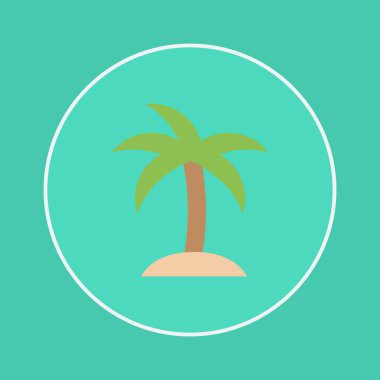 Hindistan cevizi ağacı simgesini