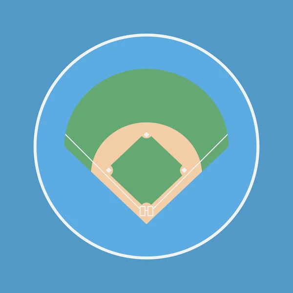 Terrain de baseball — Image vectorielle
