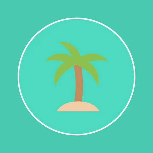 Coconut tree ikonen — Stock vektor