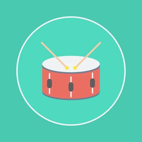 Schlagzeug-Symbol — Stockvektor