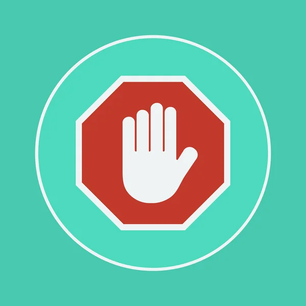 Stop pictogram — Stockvector