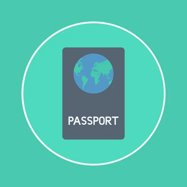 Ícone de passaporte — Vetor de Stock