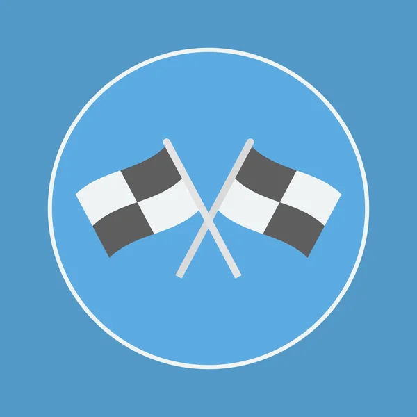 Ícone de bandeira de corrida — Vetor de Stock