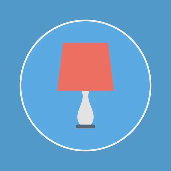 Asztali lámpa ikonra — Stock Vector