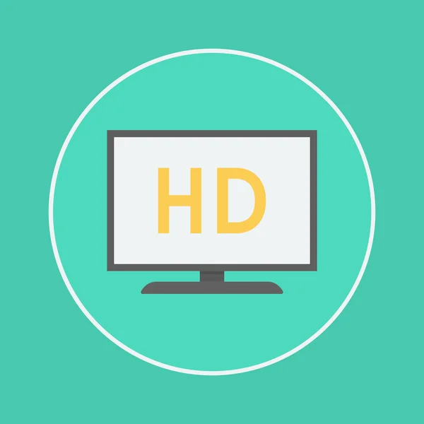 HD tv simgesi — Stok Vektör