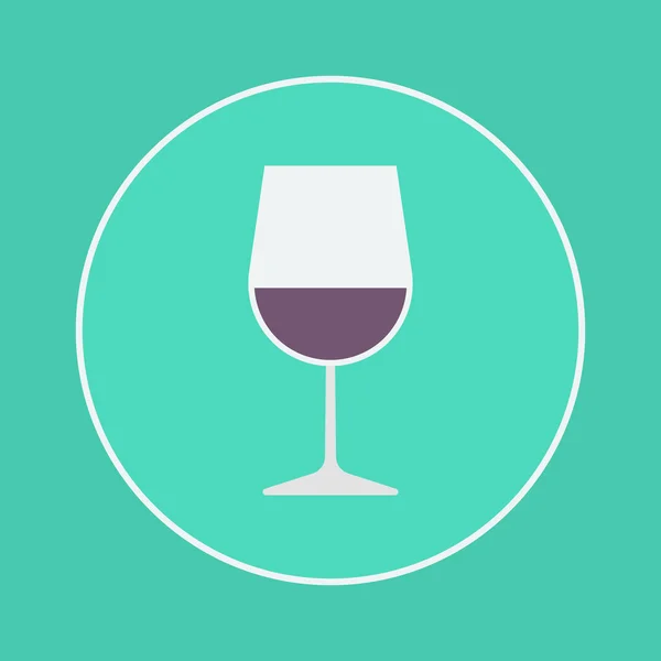 Icono de copa de vino — Vector de stock