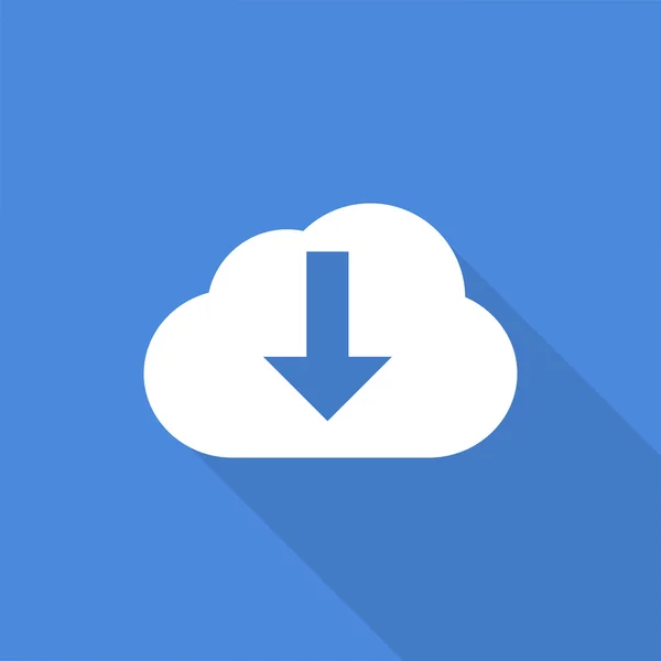 Ícone de download nuvem — Vetor de Stock
