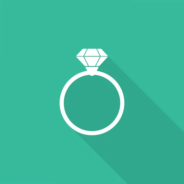 Значок бриллиантового кольца — стоковый вектор